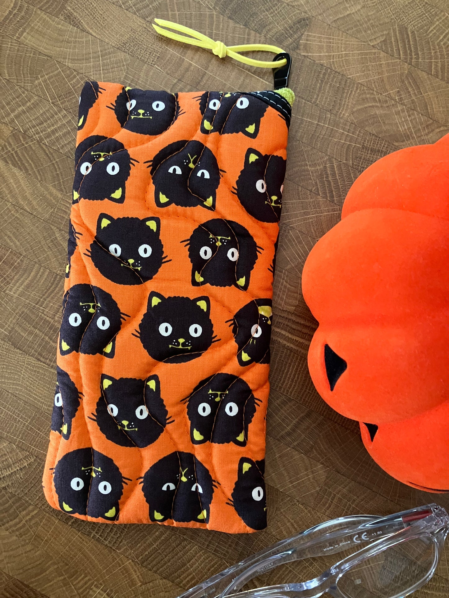 Orange Kitties Sunglasses Pouch