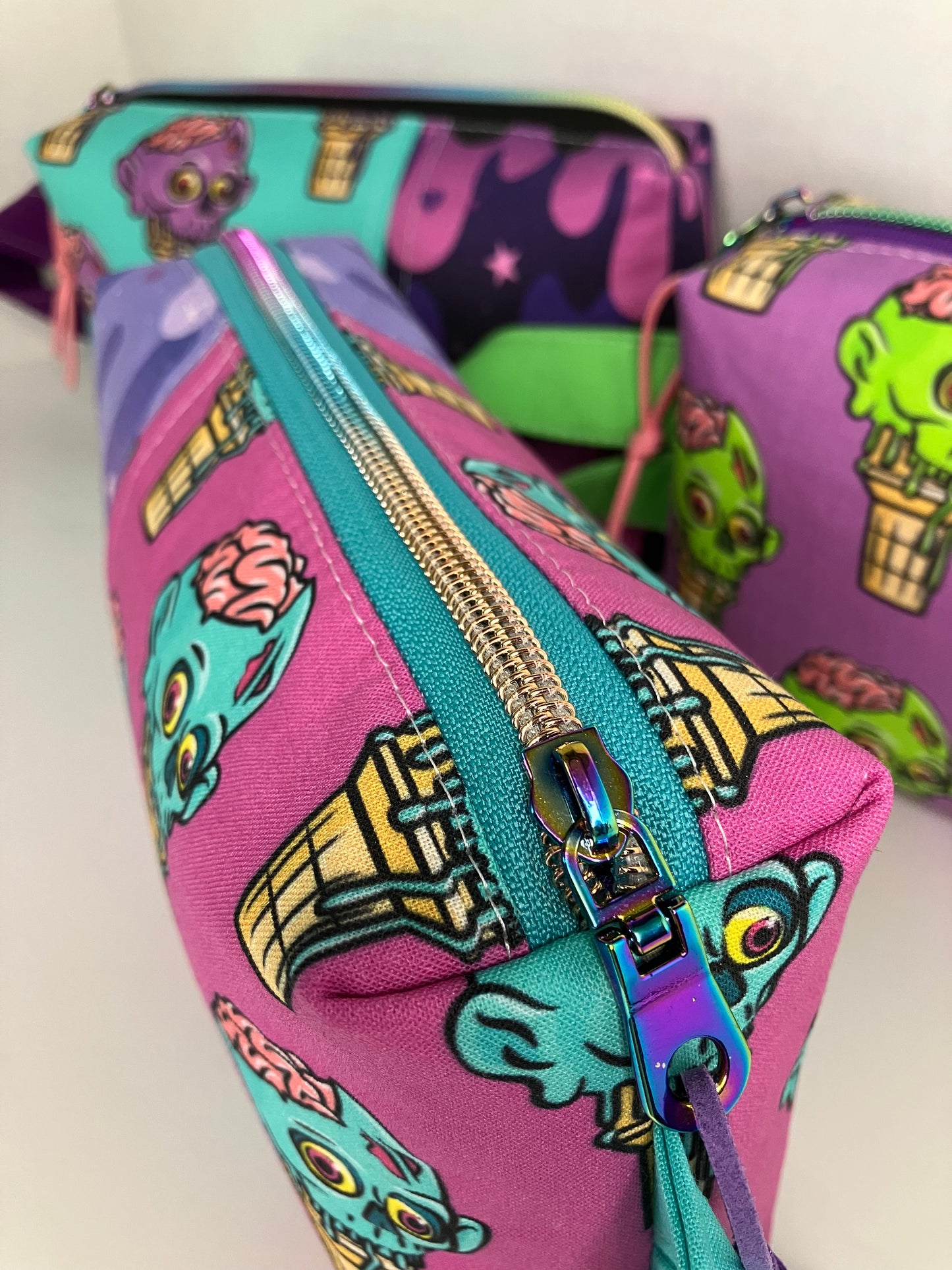 Aqua Zombie Ice Cream Boxy Bag