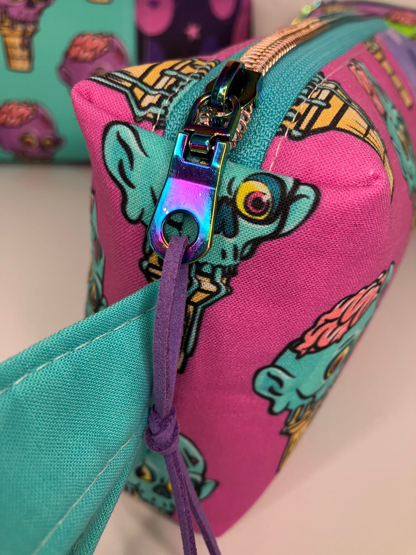 Aqua Zombie Ice Cream Boxy Bag