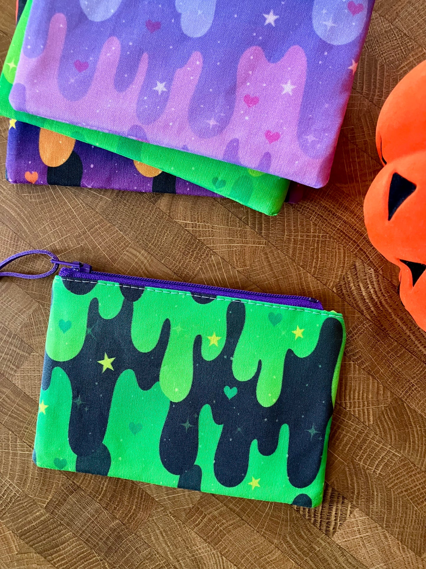 Green and Black Slime Coin Pouch