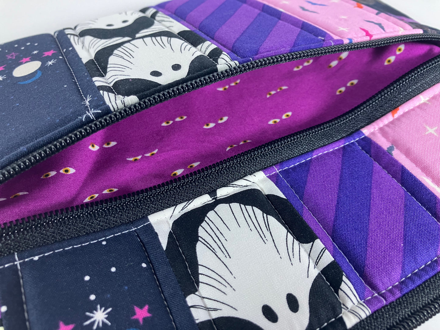 Vibrant Halloween Padded Double Zip Pouch
