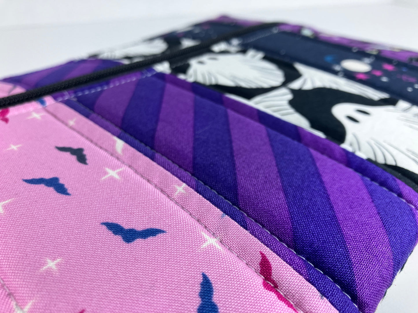 Vibrant Halloween Padded Double Zip Pouch