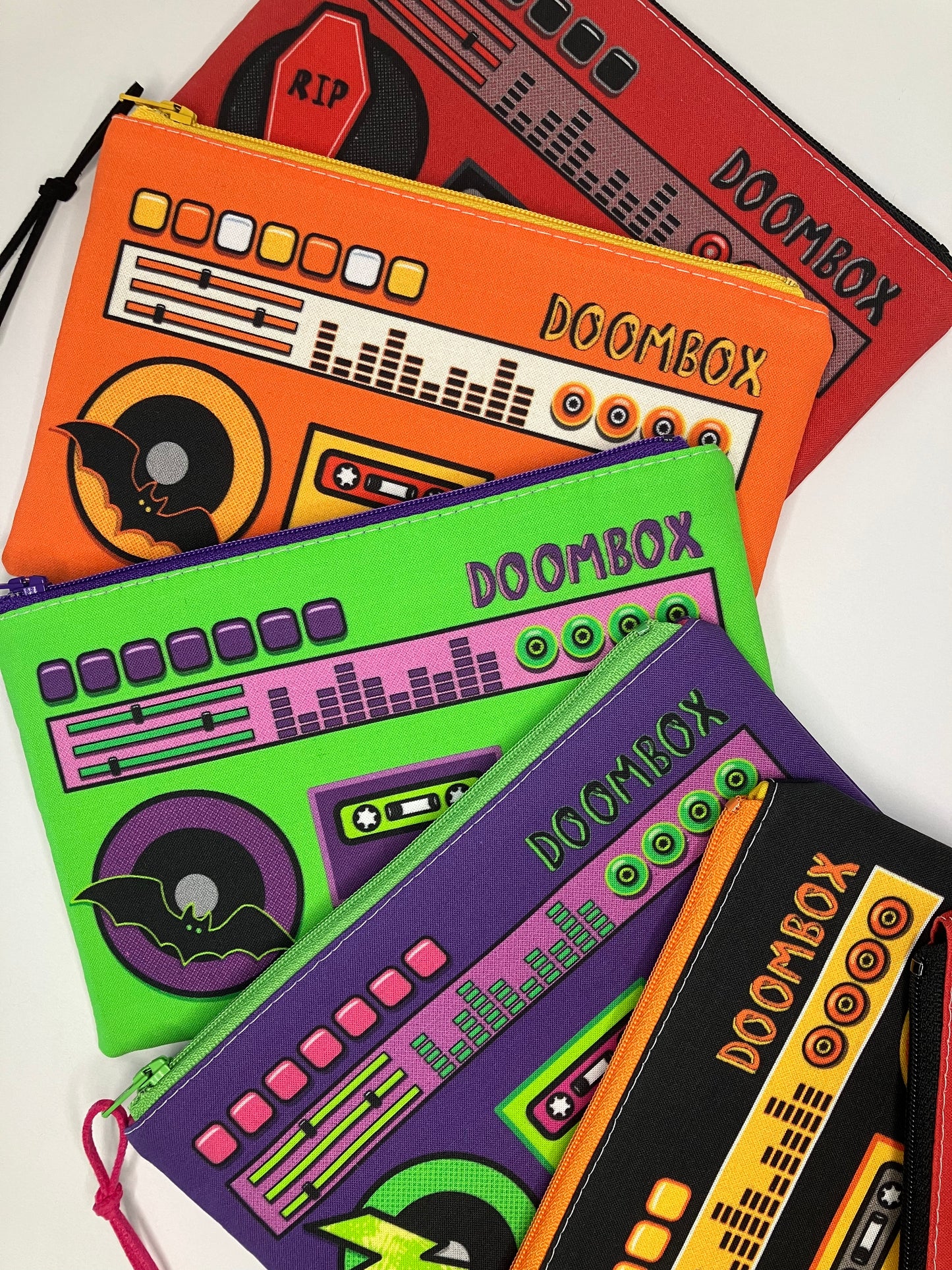 CANDY CORN DOOMBOX ZIP POUCH