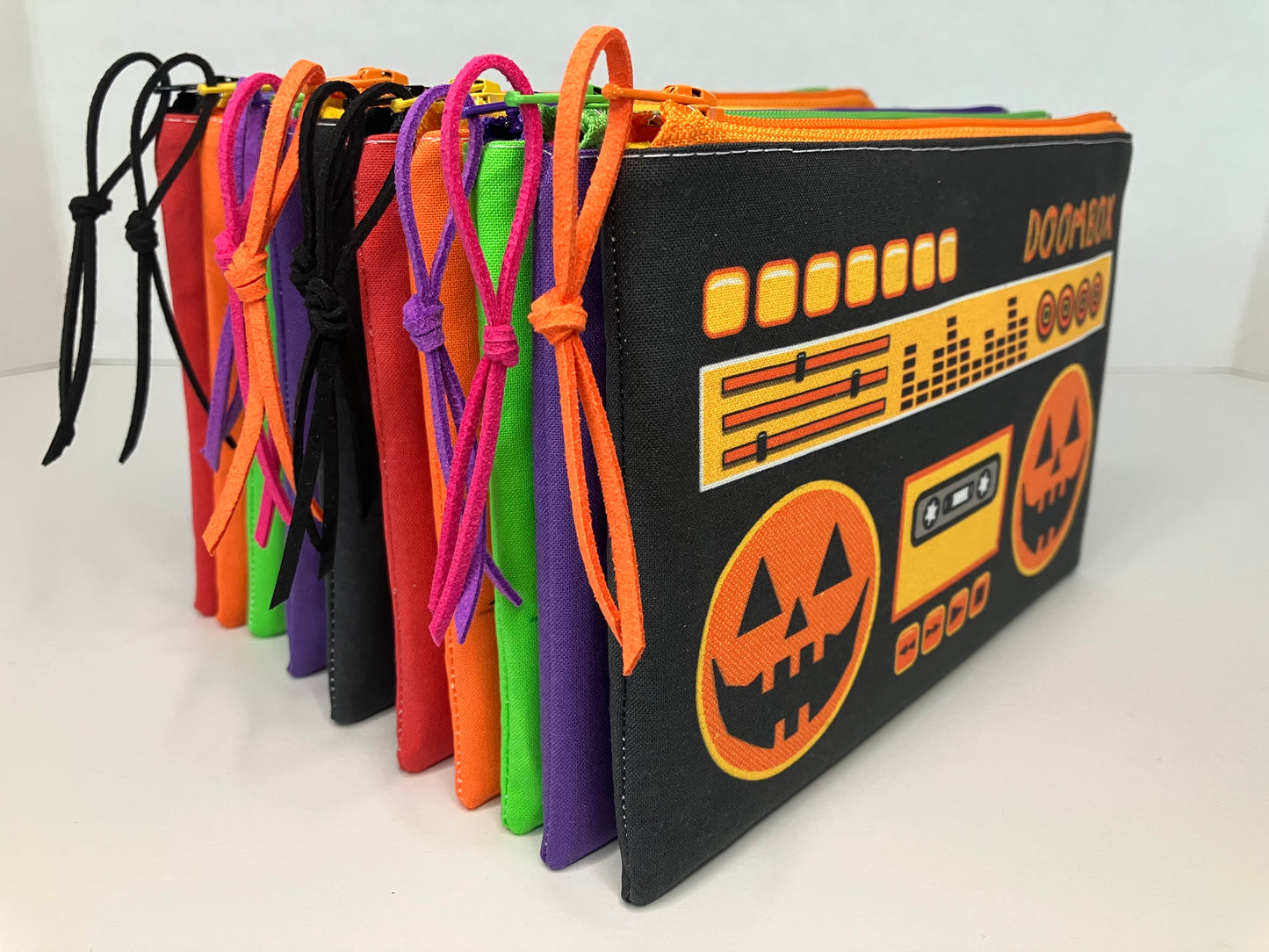 CANDY CORN DOOMBOX ZIP POUCH