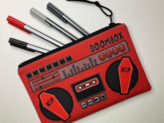 COFFIN DOOMBOX ZIP POUCH