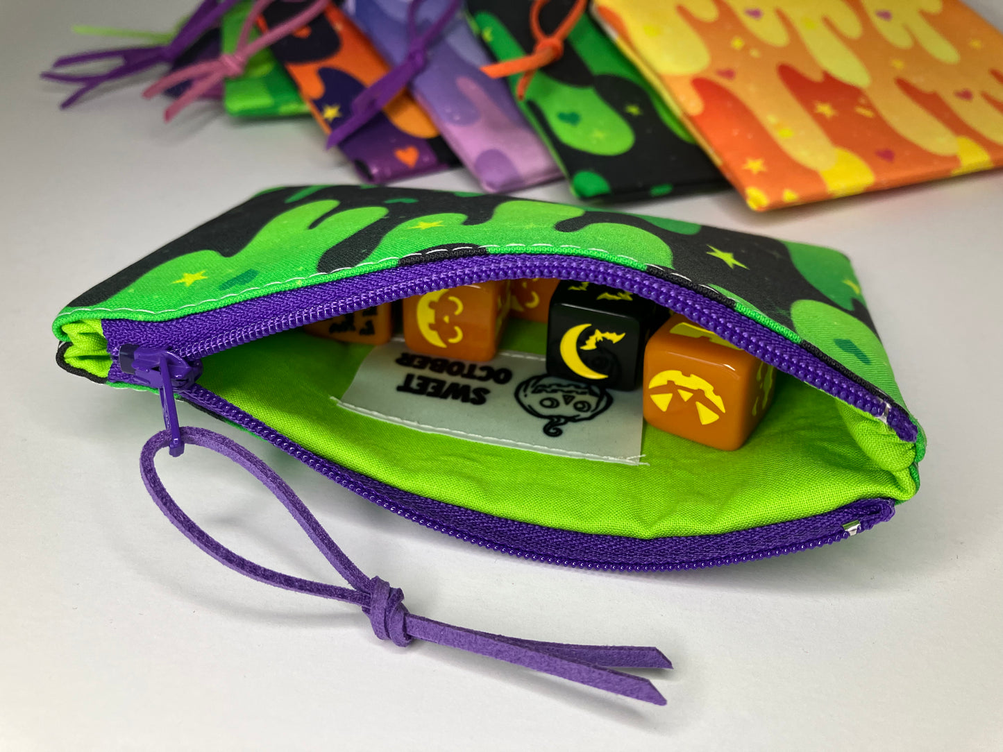 Green and Black Slime Coin Pouch