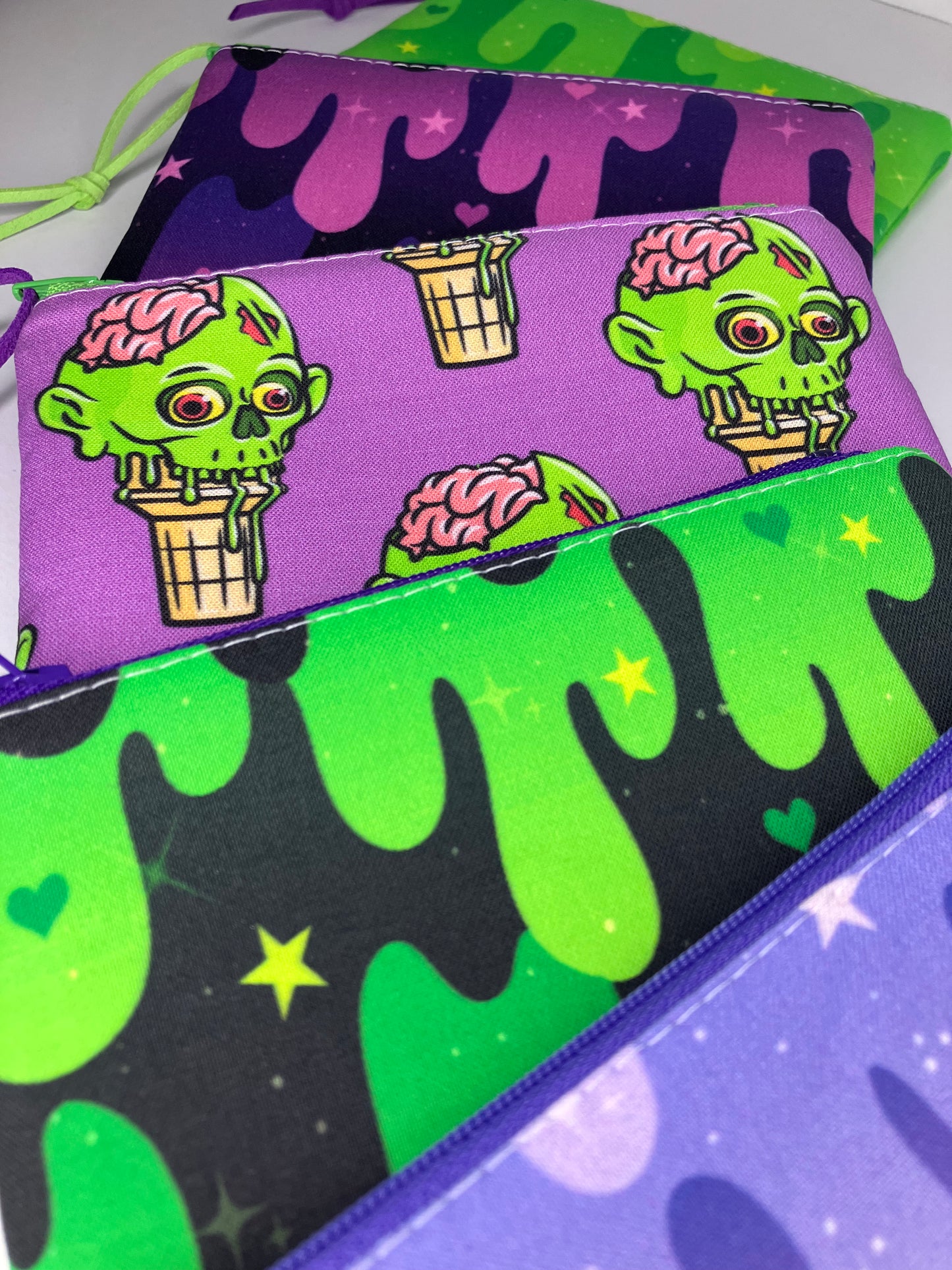 Green and Black Slime Coin Pouch