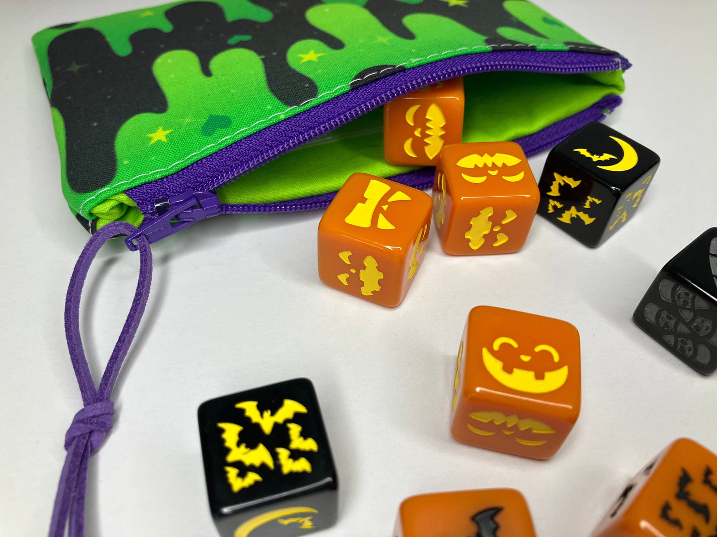 Green and Black Slime Coin Pouch