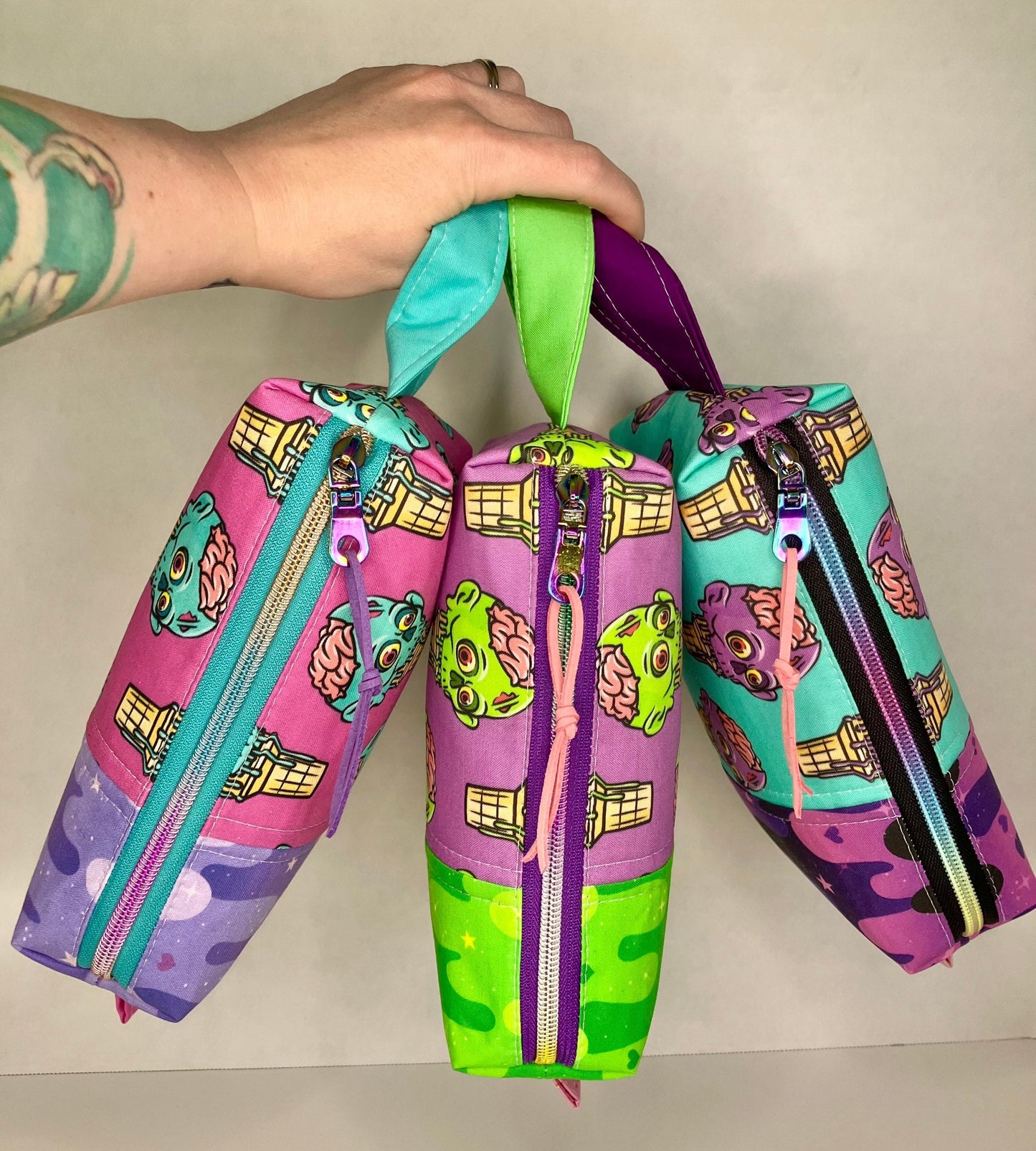 Aqua Zombie Ice Cream Boxy Bag