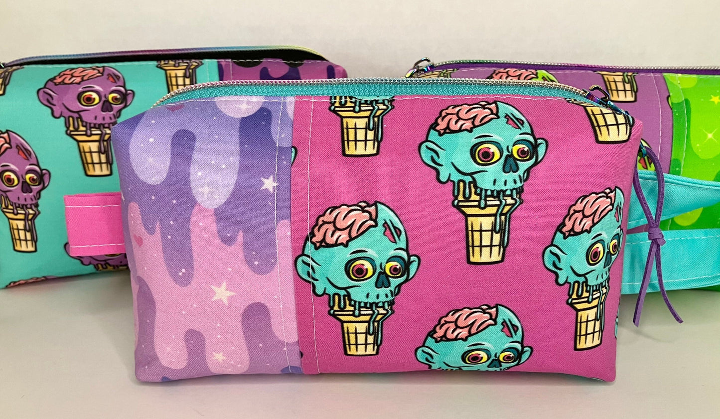 Aqua Zombie Ice Cream Boxy Bag