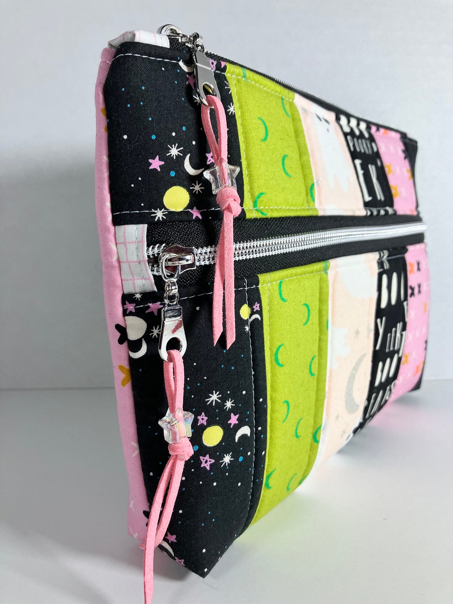 Vibrant Halloween Padded Double Zip Pouch