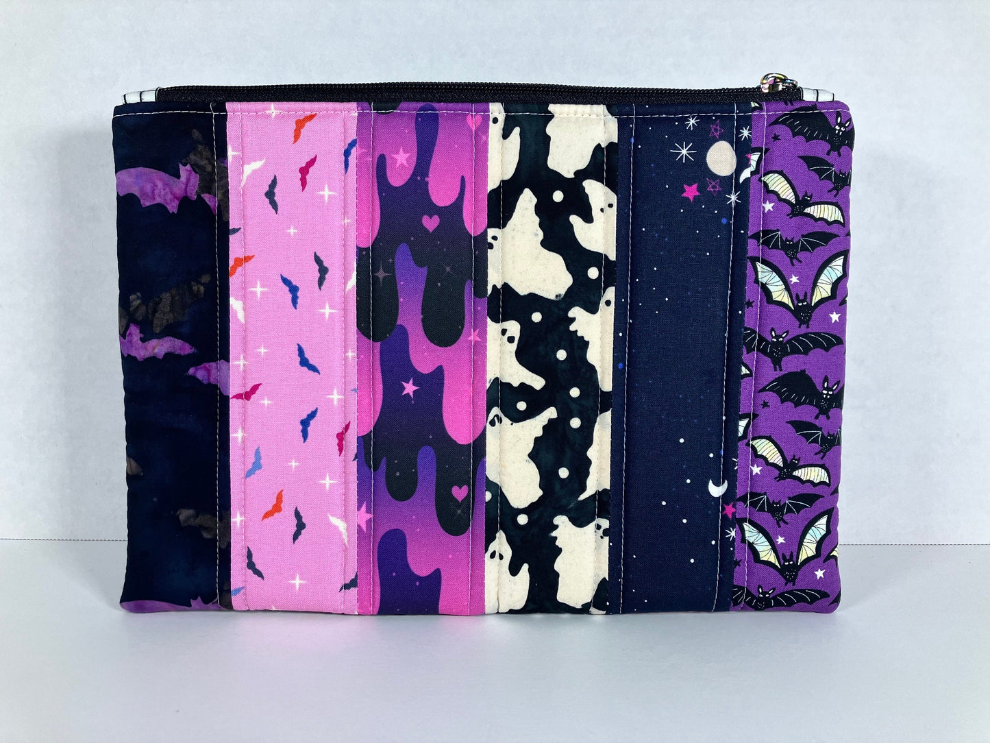 Vibrant Halloween Padded Double Zip Pouch