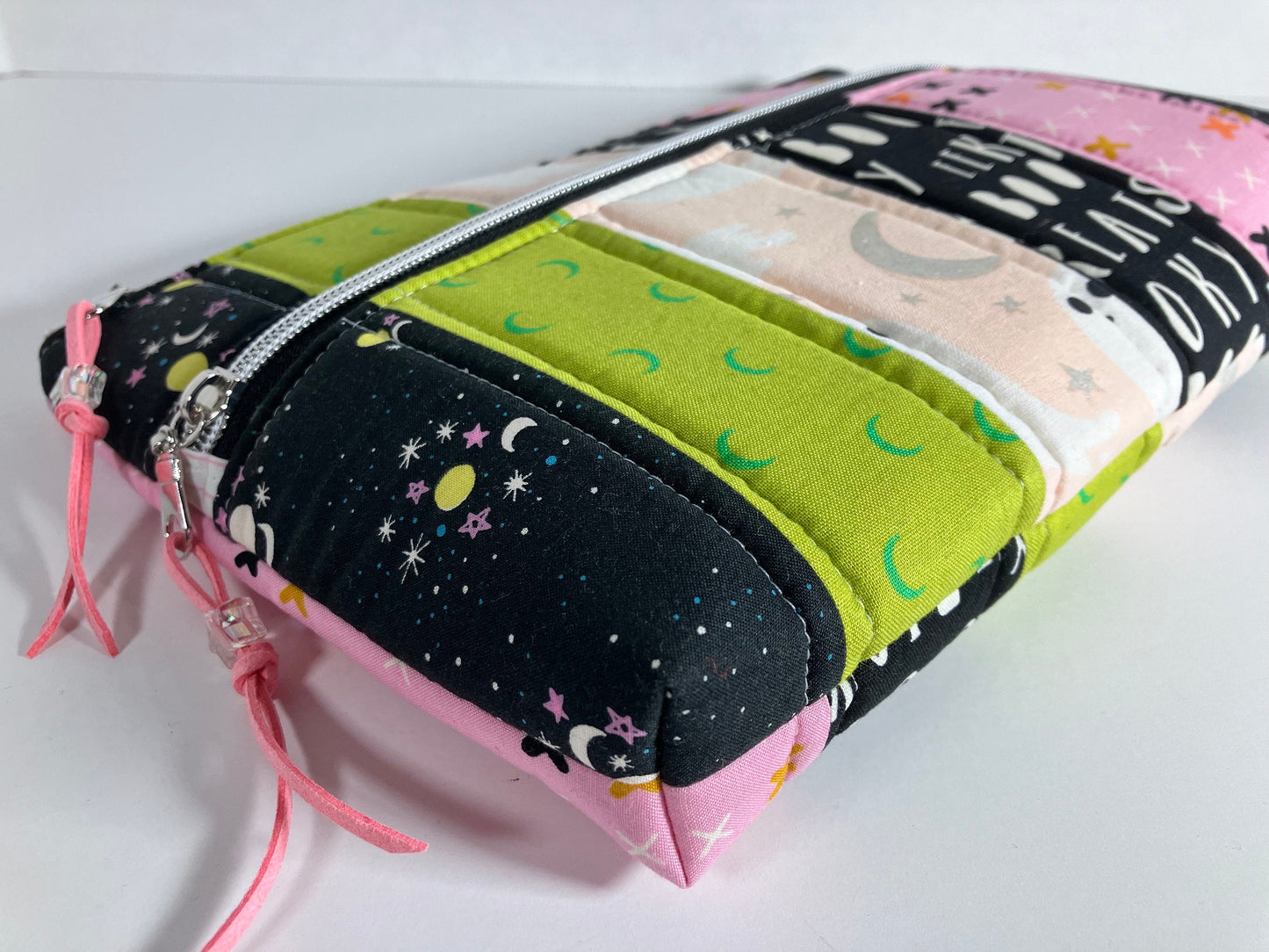 Vibrant Halloween Padded Double Zip Pouch