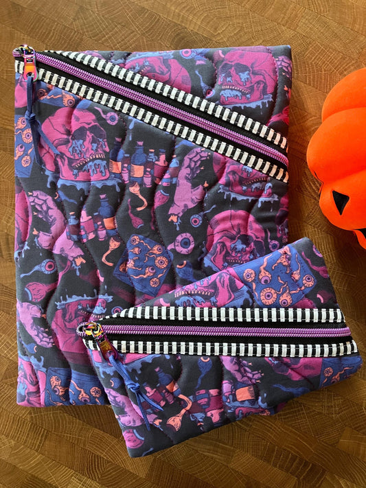 SKULLS BOOK POUCH SET