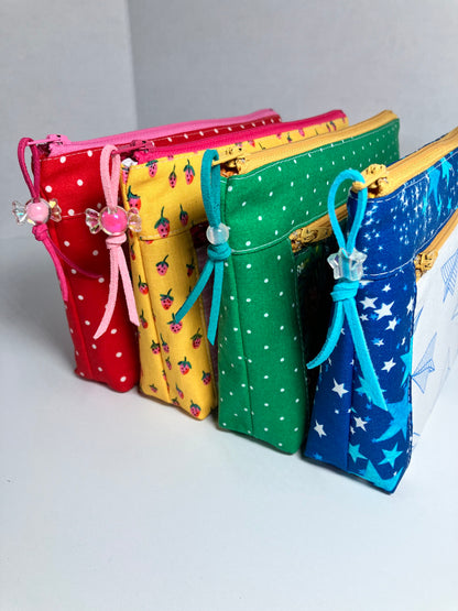 Paper Airplanes Double Zip Pouch