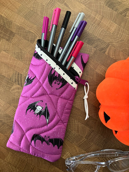 Fuchsia Batty Sunglasses Pouch