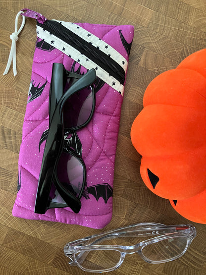 Fuchsia Batty Sunglasses Pouch