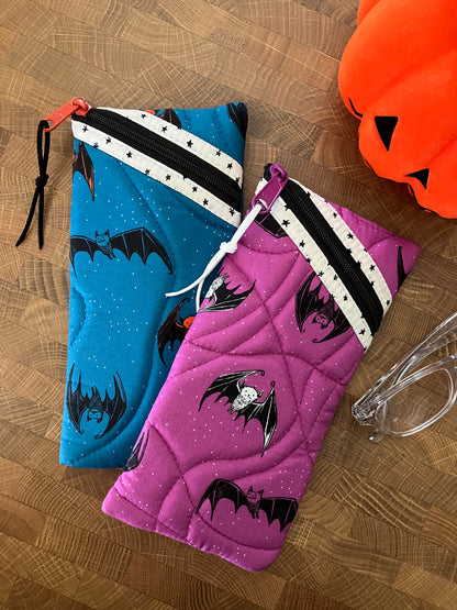 Blue Batty Sunglasses Pouch