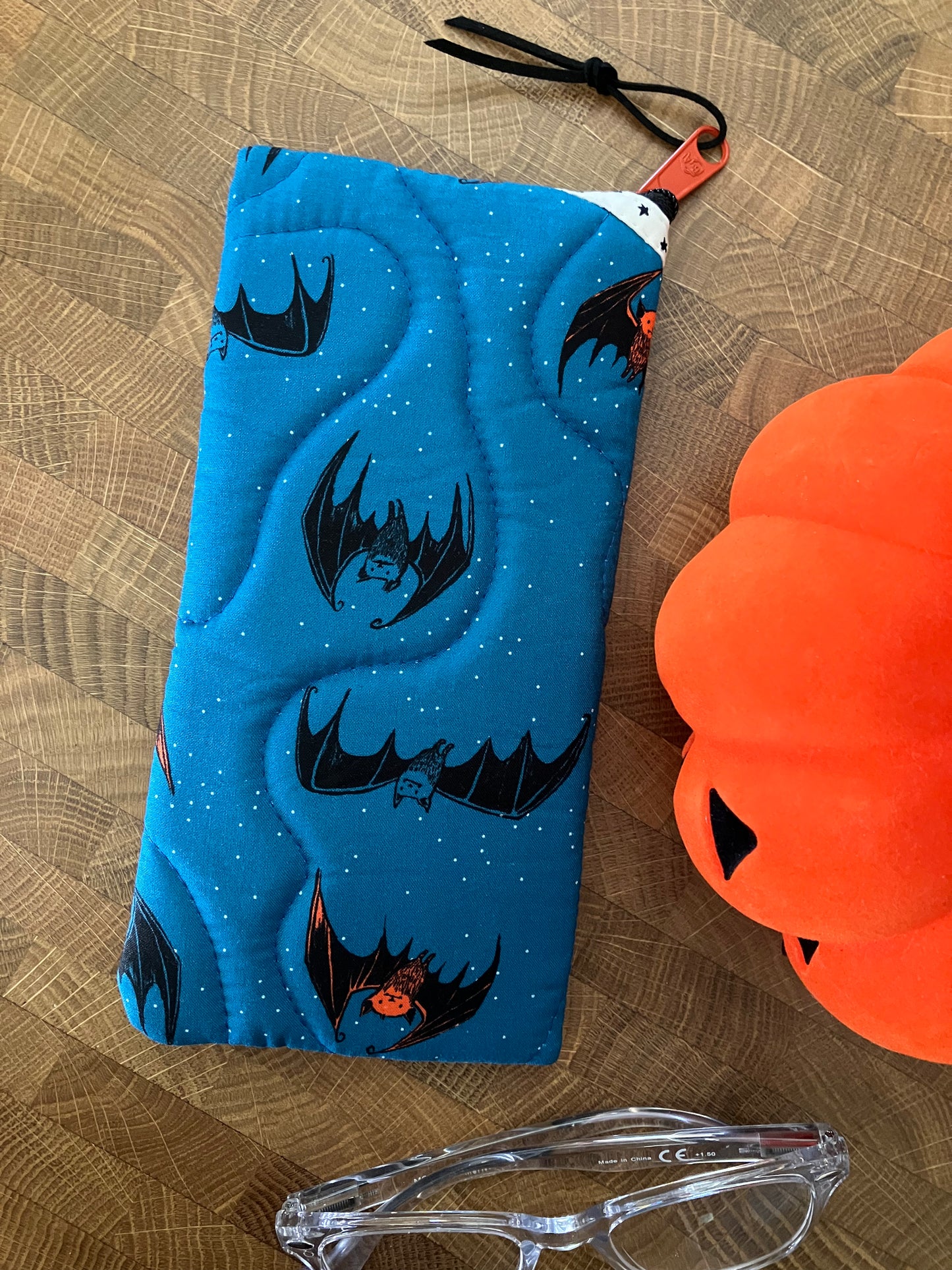 Blue Batty Sunglasses Pouch