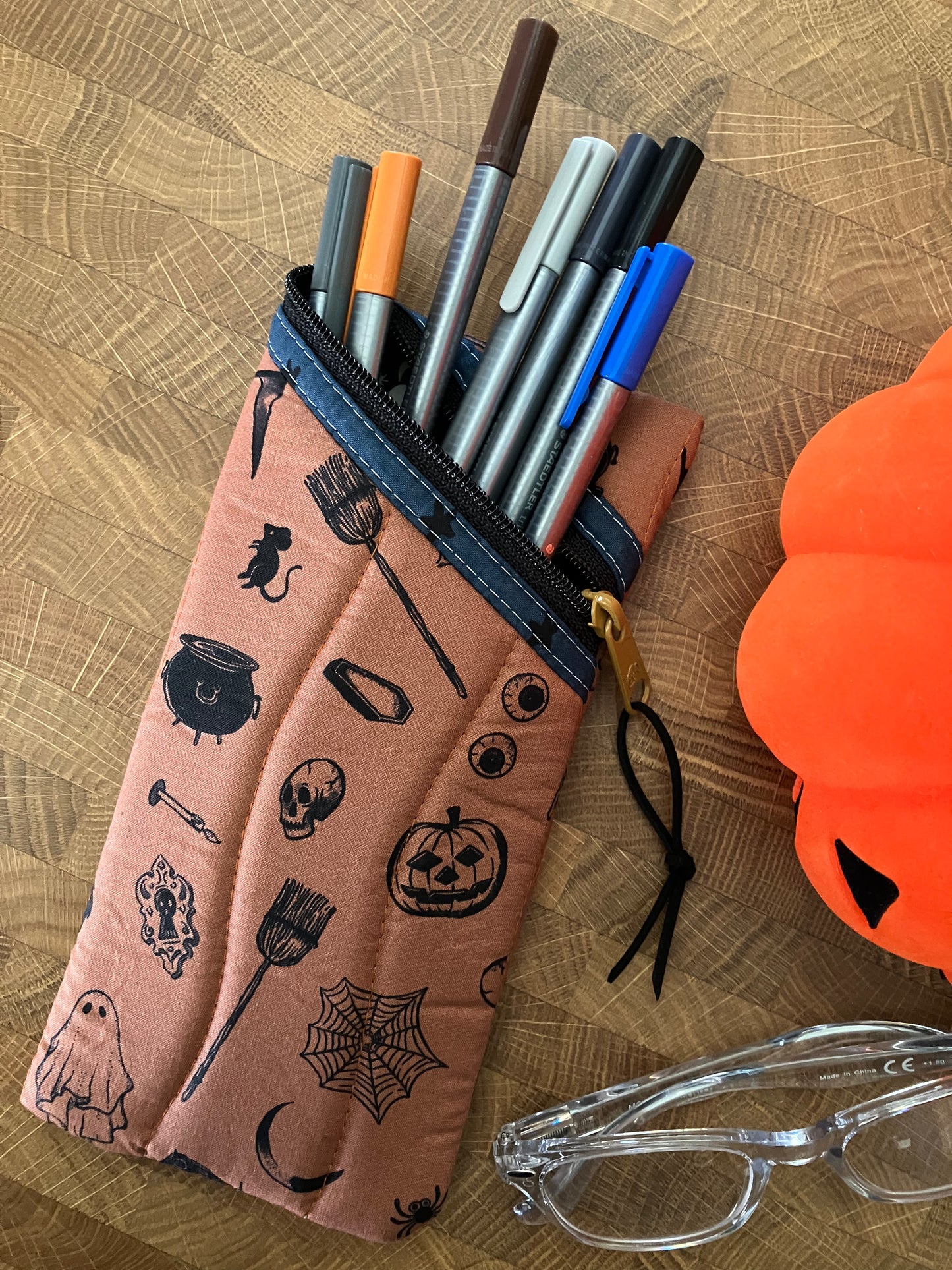 Rust Halloween Sunglasses Pouch