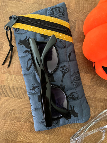 Navy Halloween Sunglasses Pouch