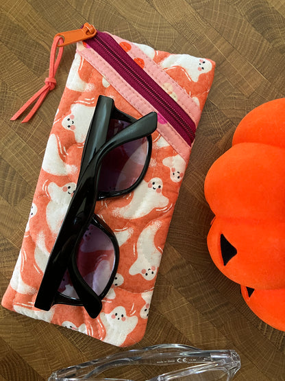 Orange Ghosties Sunglasses Pouch