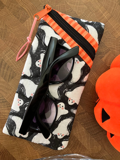 Black Ghosties Sunglasses Pouch