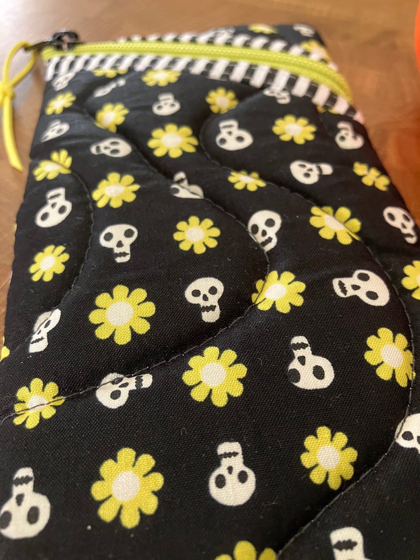 Skulls + Flowers Sunglasses Pouch