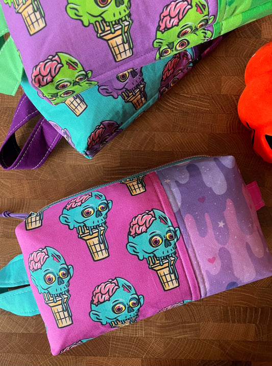 Aqua Zombie Ice Cream Boxy Bag