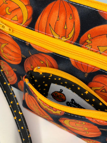 3-Piece Pumpkin Wristlet Set