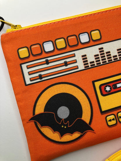 Candy Corn Doombox Zip Pouch