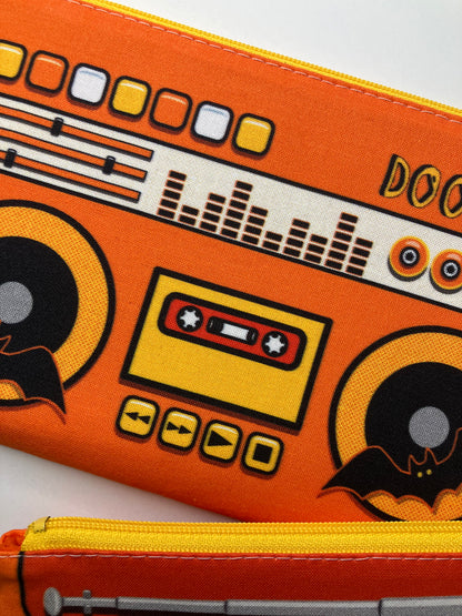 Candy Corn Doombox Zip Pouch