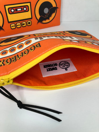 Candy Corn Doombox Zip Pouch