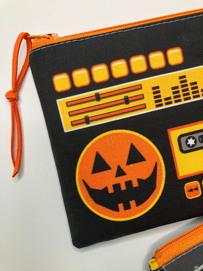 Jack-O-Lantern Doombox Zip Pouch