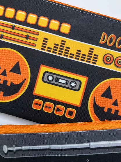 Jack-O-Lantern Doombox Zip Pouch