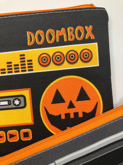 Jack-O-Lantern Doombox Zip Pouch