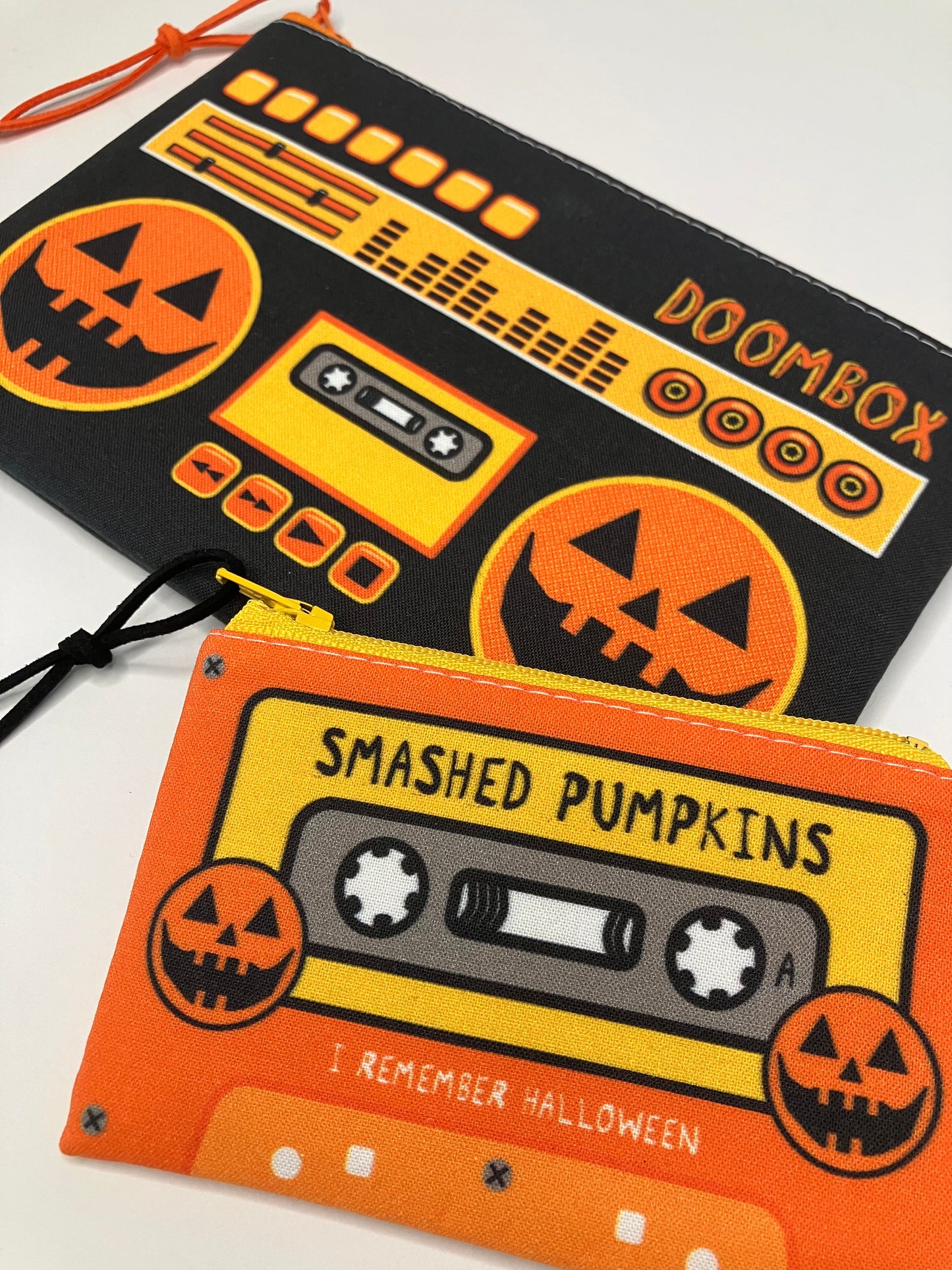 Jack-O-Lantern Doombox Zip Pouch