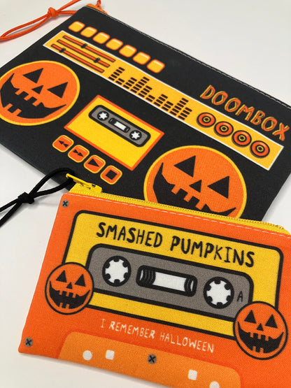 Jack-O-Lantern Doombox Zip Pouch