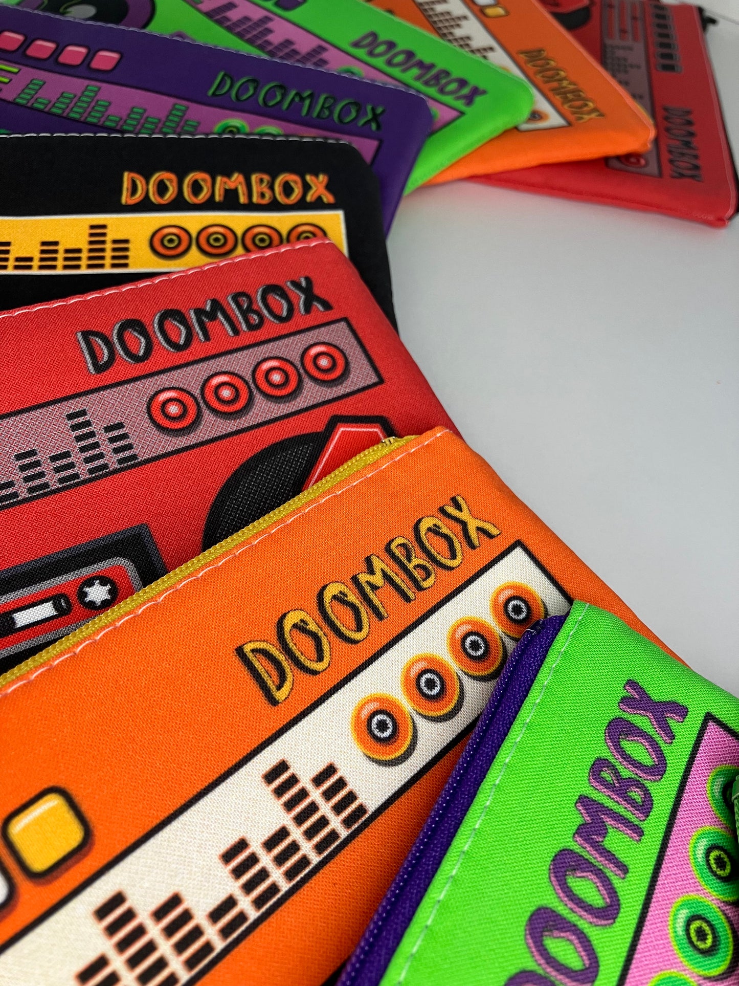 Candy Corn Doombox Zip Pouch