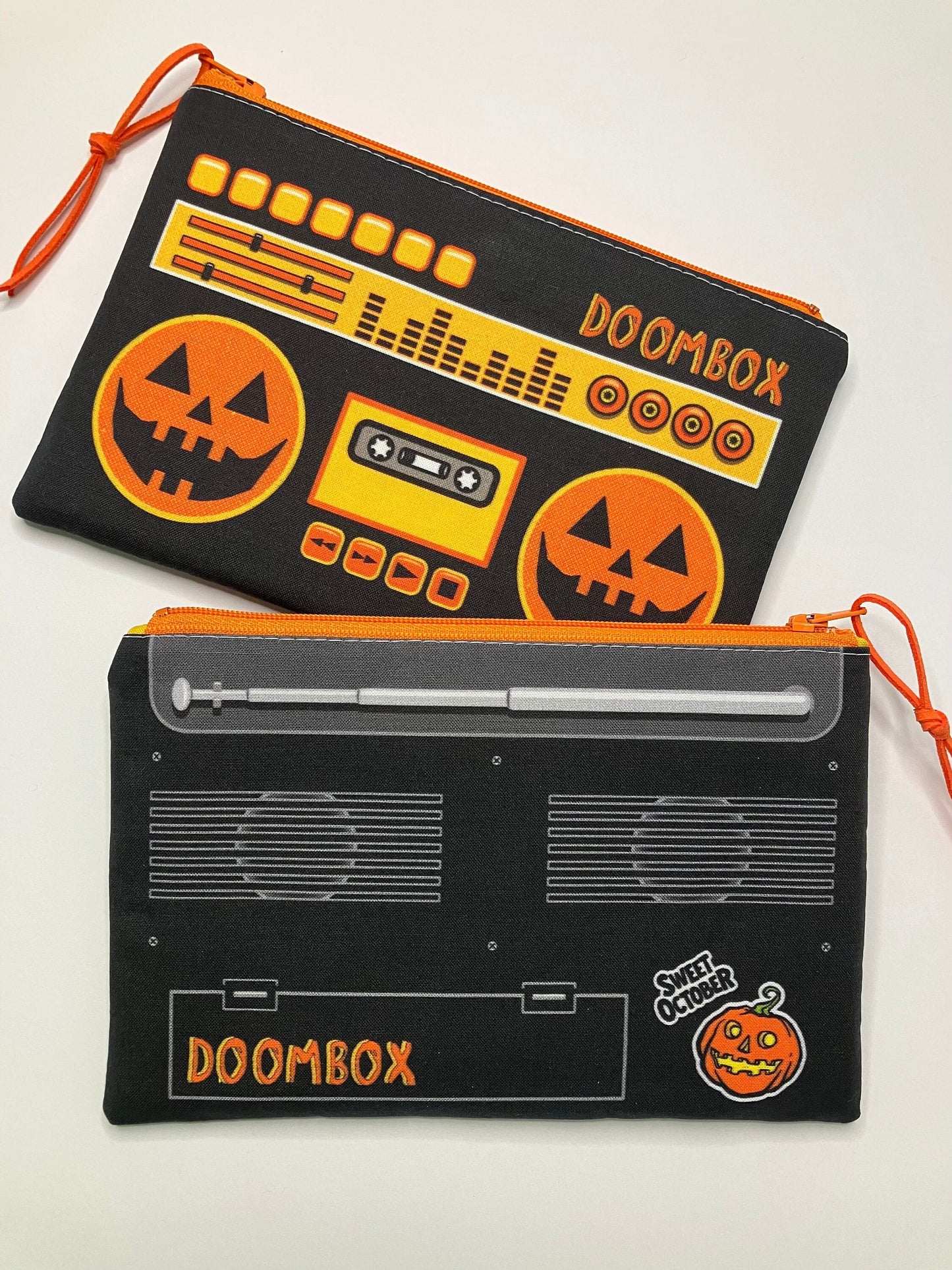 Jack-O-Lantern Doombox Zip Pouch