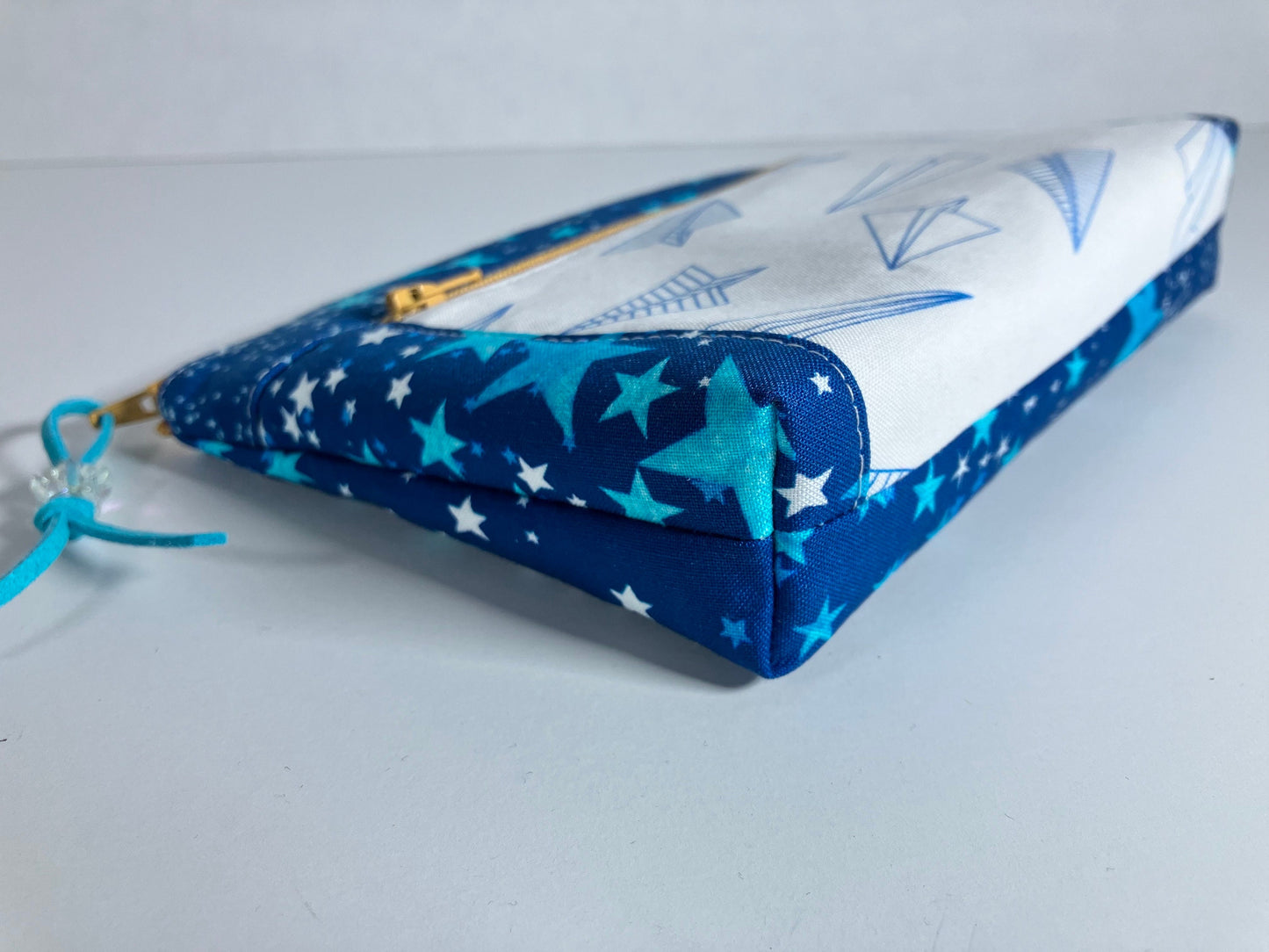 Paper Airplanes Double Zip Pouch