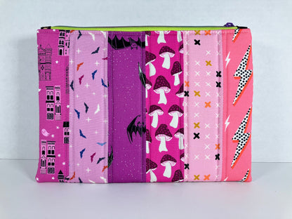 Vibrant Halloween Padded Double Zip Pouch